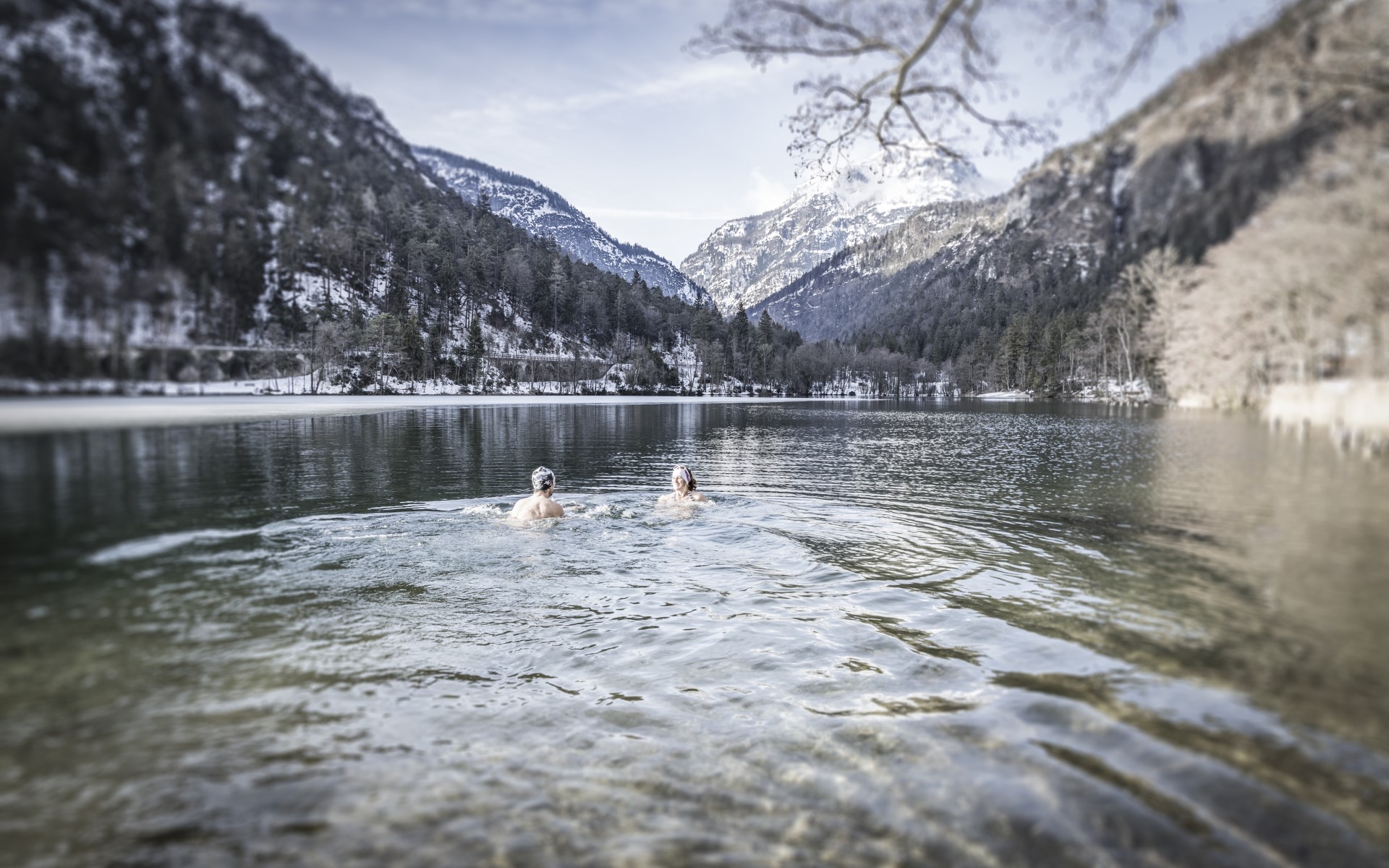 Winterschwimmen am Thumsee