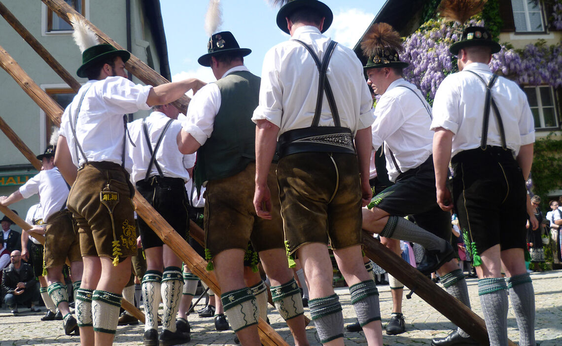 Raising the maypole